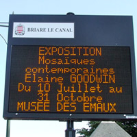 Advertising the Exhibition. Musée des Émaux, Briare, France