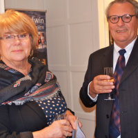 The Mayor Emile Leconte with his wife Jocelyne (Photos Tony Stamp)