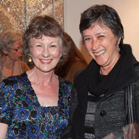 Valerie Sykes with Sylviane Rey